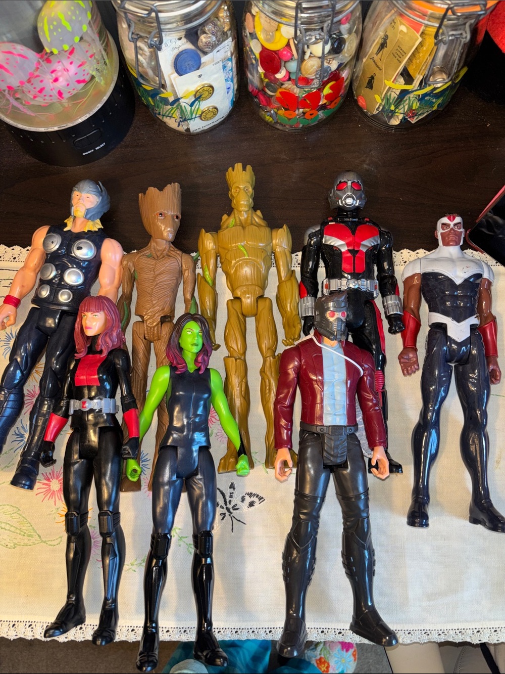 SET OF 8 collection of 12-inch Marvel action figures from Hasbro's Titan Hero Se